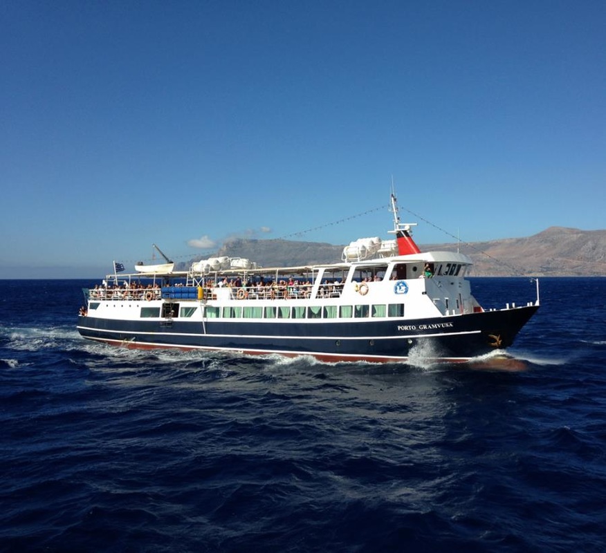 one of the boats that take you to the island of Gramvousa & Balos Boat Trip