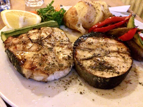 Grilled Swordfish with grillled vegetablesPicture
